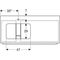 Geberit Waschtischunterschrank MYDAY 1150x200x545mm Siphonaus li La ta hgl