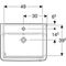 Geberit Waschtisch BAMBINI 595x563x483mm m WT-Unterschrank weiß