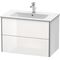 Duravit Waschtischunterbau XSQUARE 560x810x478mm weiß supermatt