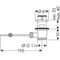 HG Ablaufventil f WT- und Bidetmischer DN 32 edelmessing