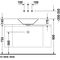 Duravit Aufsatzbecken STARCK 1 m ÜL o HLB o Hahnloch d= 530mm weiß WG