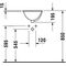 Duravit Einbauwaschtisch ARCHITEC BALI m ÜL o HLB d= 335mm ohne Hahnloch weiß