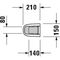 Duravit Standsäule STARCK 3 150x210mm weiß WG