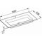 Keuco Keramik-Waschtisch ROYAL 60 1057x17x538mm m 1L-Boh we