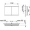 Keuco Spiegelschrank ROYAL MODULAR 2.0 Breite 1100mm Höhe 700mm Tiefe 120mm