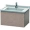 Duravit Waschtischunterbau L-CUBE 469x670x408mm eiche kaschmir