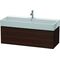 Duravit Waschtischunterbau L-CUBE 394x1184x459mm nussbaum gebürstet