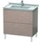 Duravit Waschtischunterbau L-CUBE 469x820x712mm eiche kaschmir