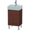 Duravit Waschtischunterbau L-CUBE 593x434x341mm Ans re amerik nussbaum