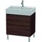 Duravit Waschtischunterbau L-CUBE 582x684x459mm kastanie dunkel