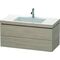Duravit Waschtischunterbau L-CUBE m WT Vero Air 500x1000x480mm 1 HL pi sil