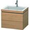 Duravit Waschtischunterbau L-CUBE m WT Vero Air 500x600x480mm 1 HL eur. Ei