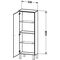 Duravit Halbhochschrank BRIOSO 1330x520x240mm G. Frontfarbe TA li li-bl