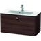 Duravit WT-Unterbau BRIOSO COMPACT Gri chrom 442x820x389mm kastanie dunkel