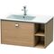 Duravit Waschtischunterbau BRIOSO 442x820x479mm Be li Gri chr europ. eiche