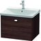 Duravit Waschtischunterbau BRIOSO Gri chrom 450x620x479mm kastanie dunkel