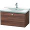 Duravit Waschtischunterbau BRIOSO Griff chrom 450x820x479mm nussbaum natur
