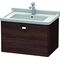 Duravit Waschtischunterbau BRIOSO Gri chrom 452x670x469mm kastanie dunkel