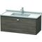 Duravit Waschtischunterbau BRIOSO Griff chrom 452x1020x469mm pine terra