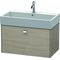 Duravit Waschtischunterbau BRIOSO Griff chrom 442x784x459mm pine silver