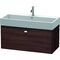 Duravit Waschtischunterbau BRIOSO Gri chrom 442x984x459mm kastanie dunkel