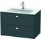 Duravit Waschtischunterbau BRIOSO Griffe chrom 553x820x479mm graphit matt