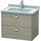 Duravit Waschtischunterbau BRIOSO Griffe chrom 563x670x469mm pine silver