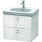 Duravit Waschtischunterbau BRIOSO Griffe chr 563x620x469mm weiß hochglanz