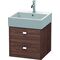 Duravit Waschtischunterbau BRIOSO Griffe chr 442x484x459mm nussbaum dunkel