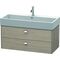 Duravit Waschtischunterbau BRIOSO Griffe chrom 442x984x459mm pine silver