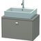 Duravit Konsolenunterschrank BRIOSO Griff chrom 442x720x480mm basalt matt