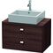 Duravit Konsolenunterschrank BRIOSO Griffe chr 442x720x480mm kastanie dunkel
