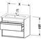 Duravit Waschtischunterbau KETHO COMPACT 480x600x385mm lichtblau matt