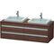Duravit Waschtischunterbau KETHO 550x1400x496mm nussbaum dunkel