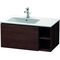Duravit Waschtischunterbau L-CUBE 400x820x481mm Be links kastanie dunkel