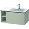 Duravit Waschtischunterbau L-CUBE 400x820x481mm, Becken rechts taupe
