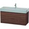 Duravit Waschtischunterbau L-CUBE 544x1184x459mm nussbaum dunkel