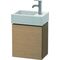 Duravit Waschtischunterbau L-CUBE 400x364x241mm Ans rechts eiche gebürstet