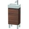 Duravit Waschtischunterbau L-CUBE 582x364x241mm Ans rechts nussbaum natur
