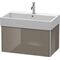 Duravit Waschtischunterbau XSQUARE 397x784x460mm flannel grey hochglanz