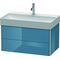 Duravit Waschtischunterbau XSQUARE 397x784x460mm stone blue hochglanz