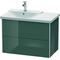 Duravit Waschtischunterbau XSQUARE Be li 565x810x473mm dolo grey hochglanz