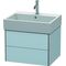 Duravit Waschtischunterbau XSQUARE 397x584x460mm lichtblau seidenmatt