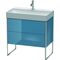 Duravit Waschtischunterbau XSQUARE 731x784x460mm stone blue hochglanz