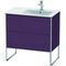 Duravit Waschtischunterbau XSQUARE 832x810x478mm Be re aubergine seidenmatt