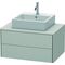 Duravit Waschtischunterbau XSQUARE 400x800x548mm betongrau matt