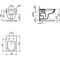 IDS Wand-WC-Kombipaket EUROVIT PLUS 360x530x350mm, ohne Spülrand weiß - VPE: 12