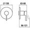 Laufen Fertigmontage-Set KARTELL f Unterputz-Duschenmischer SimiBox chrom