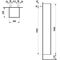 Laufen Hochschrank KARTELL 1650x350x335mm Scharn. li schiefergrau