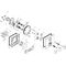 HG Fertigmontageset ECOSTAT SQUARE f UP-Thermostat 2 Verbraucher chrom